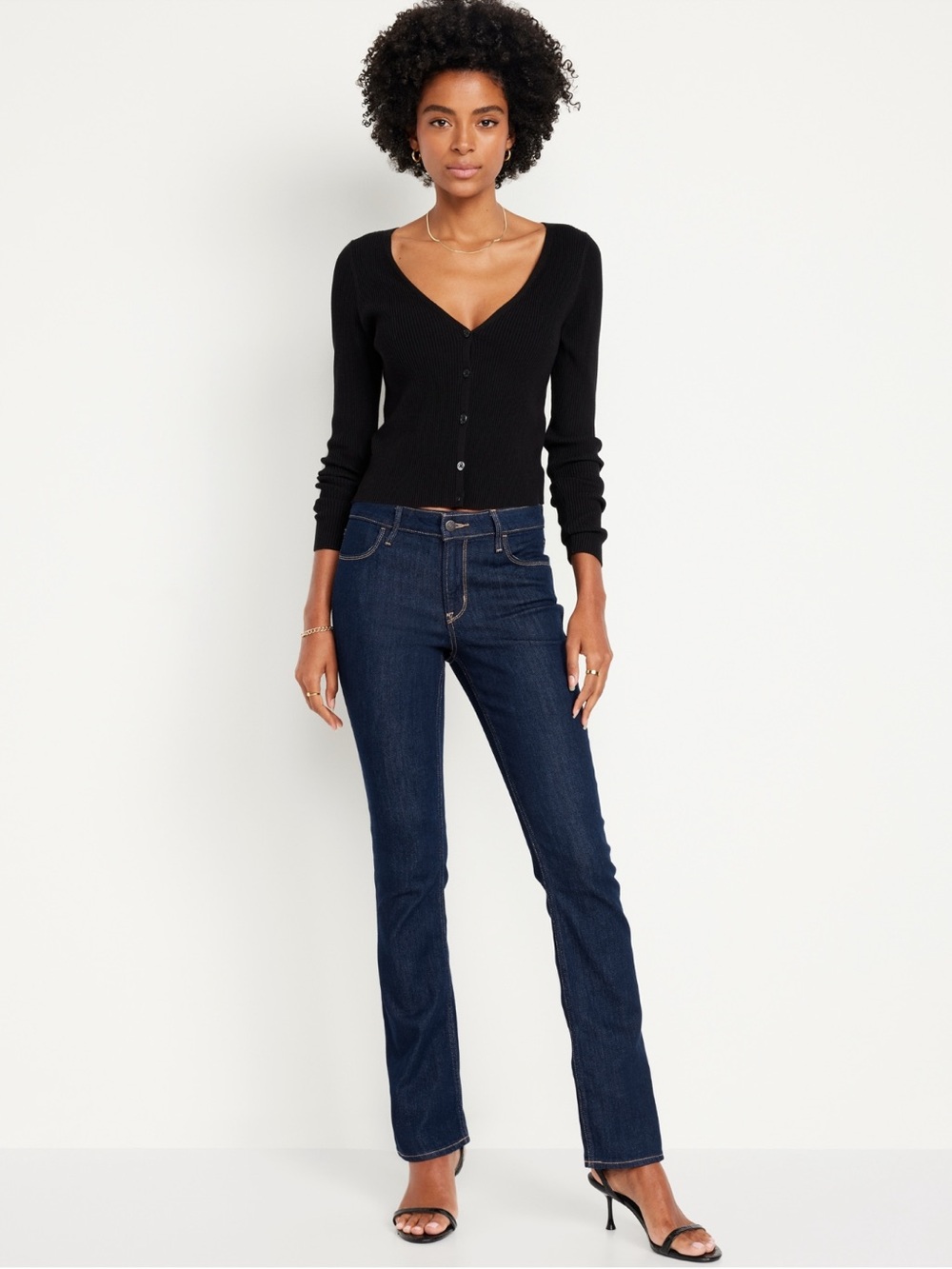 NWT Old Navy Mid-Rise Wow Boot Cut Jeans LONG